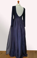 abendkleid dunkelblau